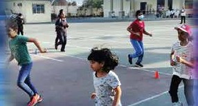 Training session on the court